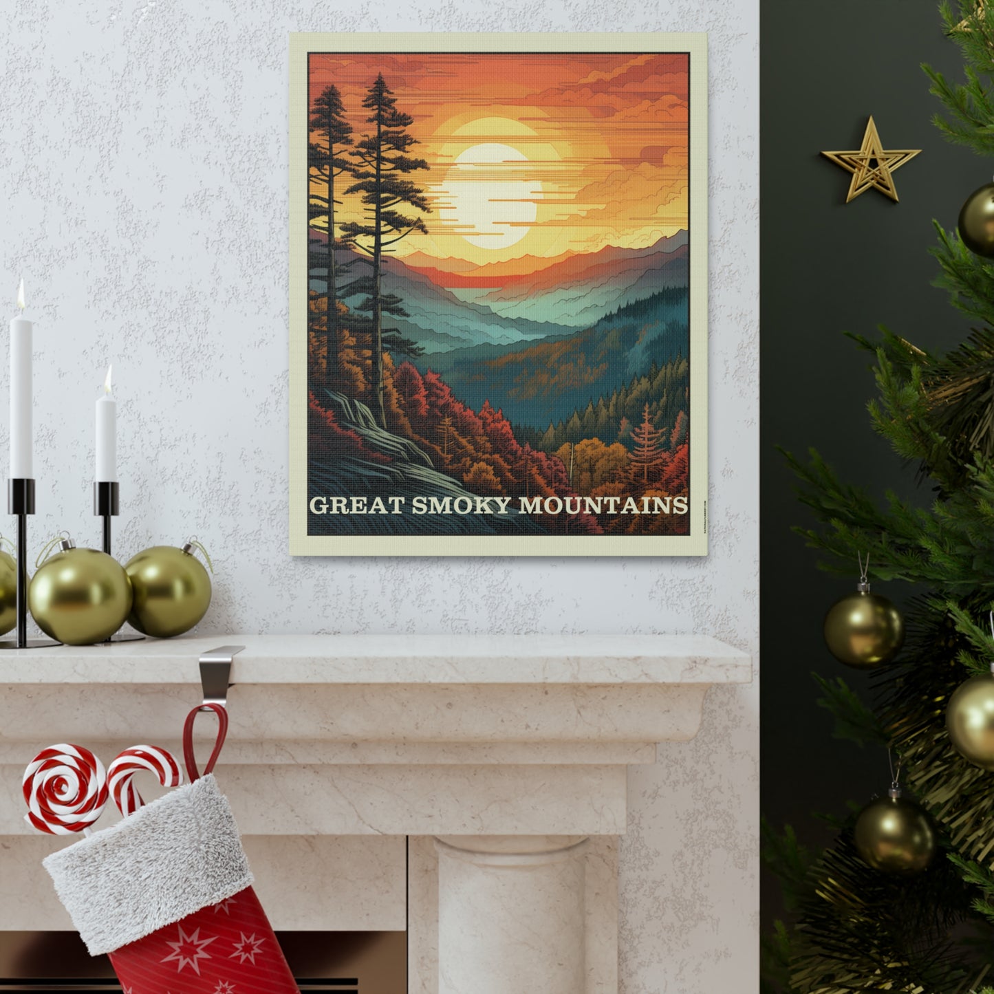 Great Smoky Mountains Canvas Gallery Wrap