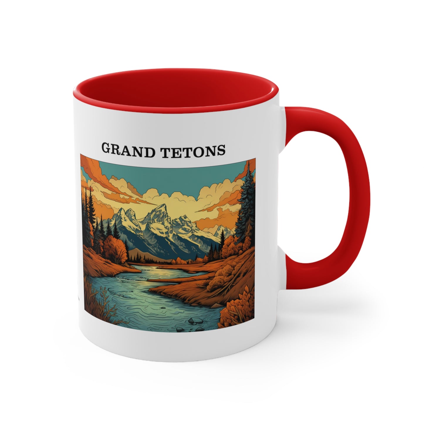 Grand Tetons Accent Coffee Mug, 11oz