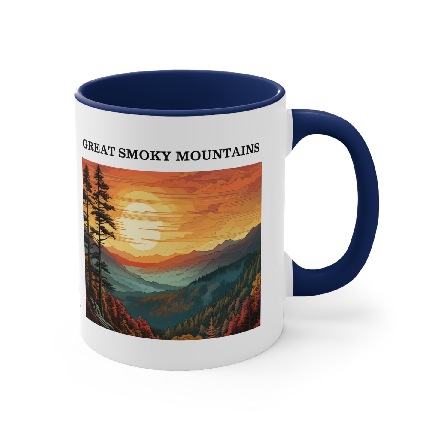Great Smoky Mountains Accent Coffee Mug, 11oz