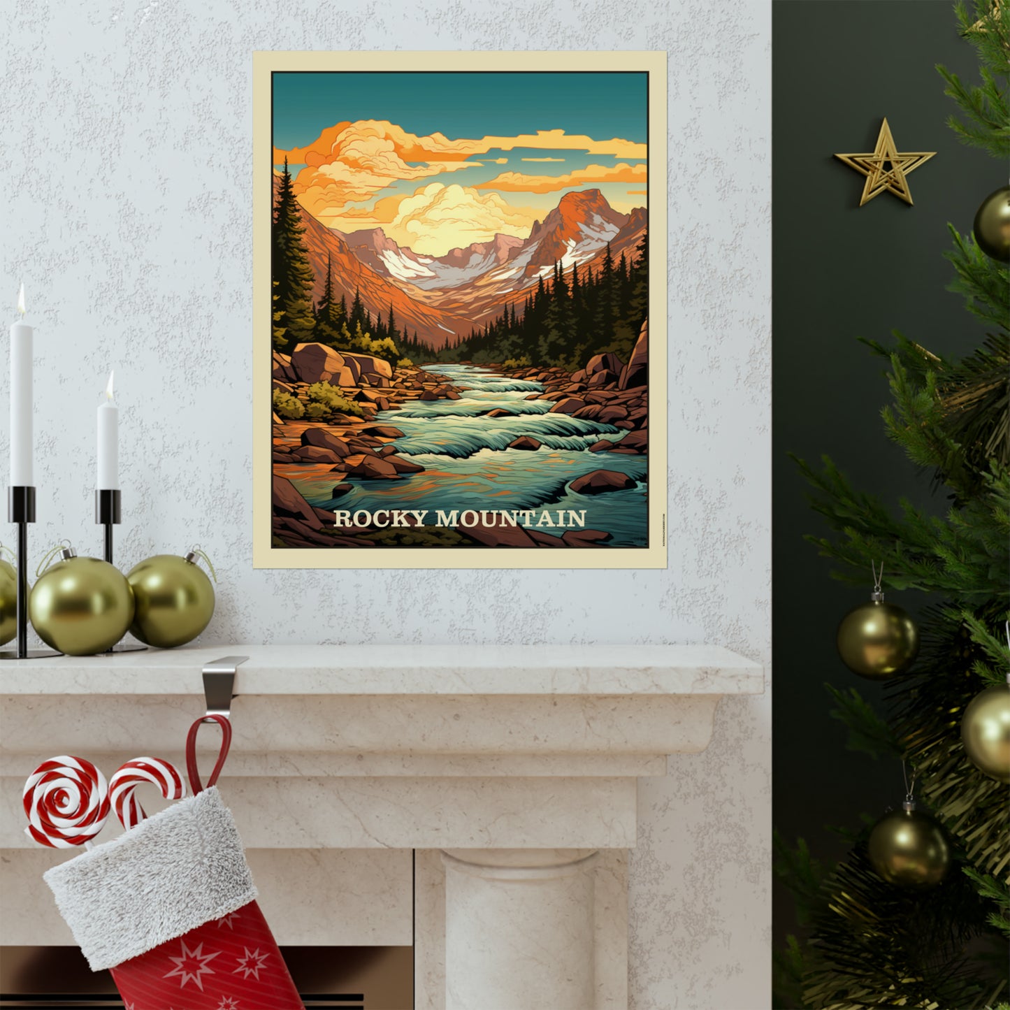 Rocky Mountain Matte Vertical Poster