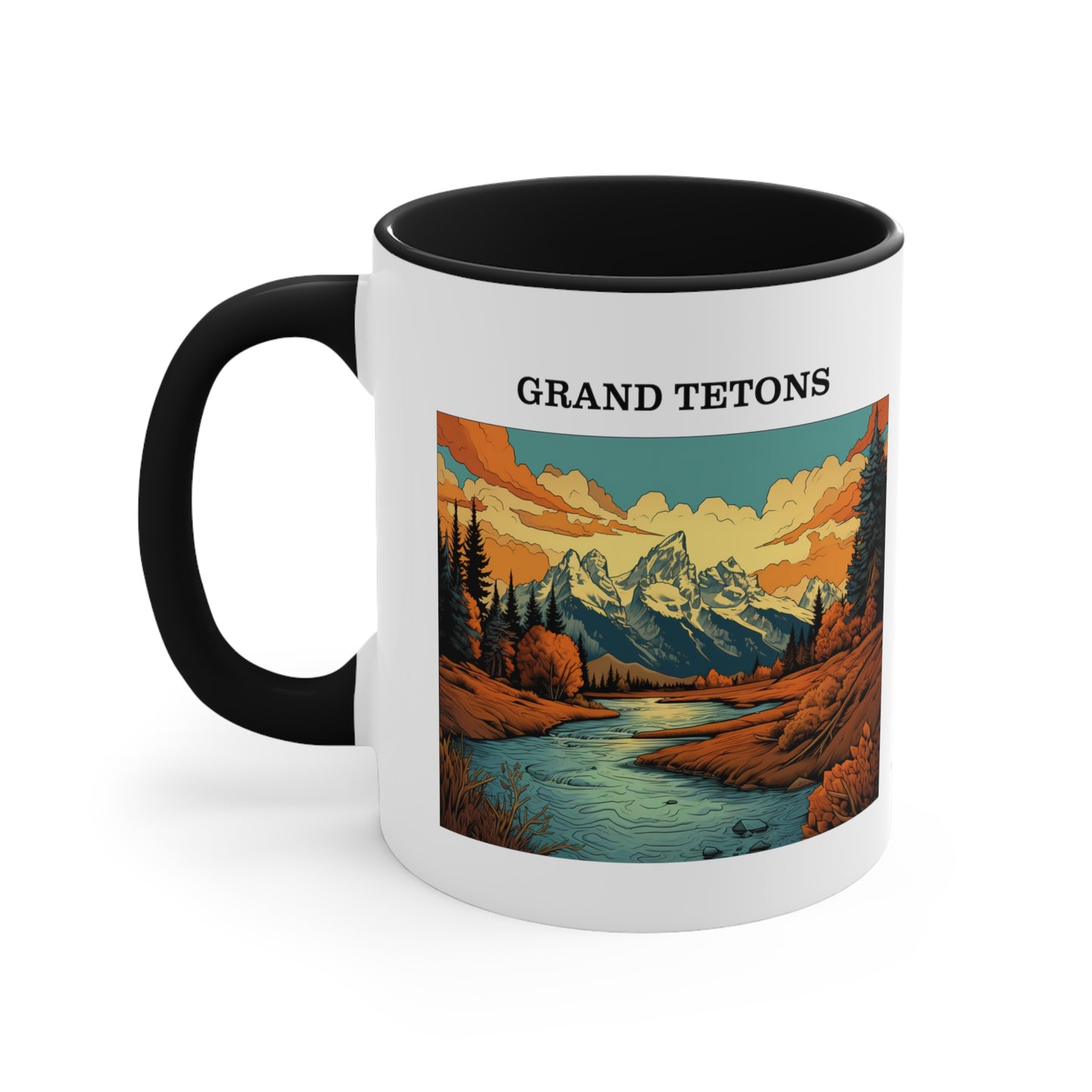 Grand Tetons Accent Coffee Mug, 11oz