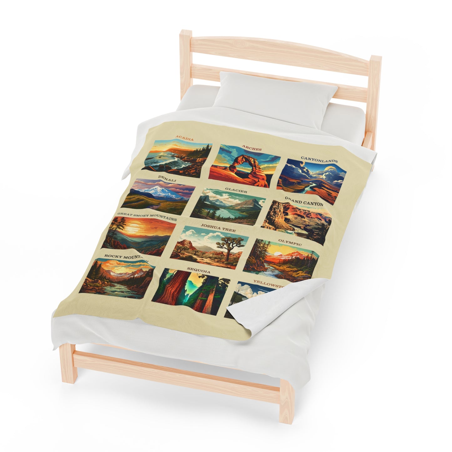 National Park Velveteen Plush Blanket