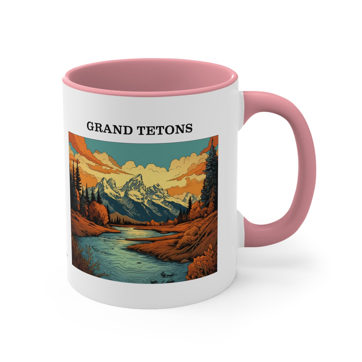 Grand Tetons Accent Coffee Mug, 11oz