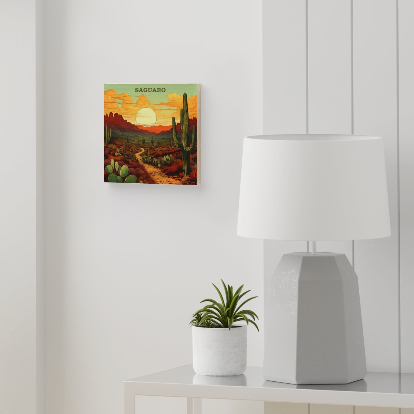 Saguaro National Park Wood Canvas