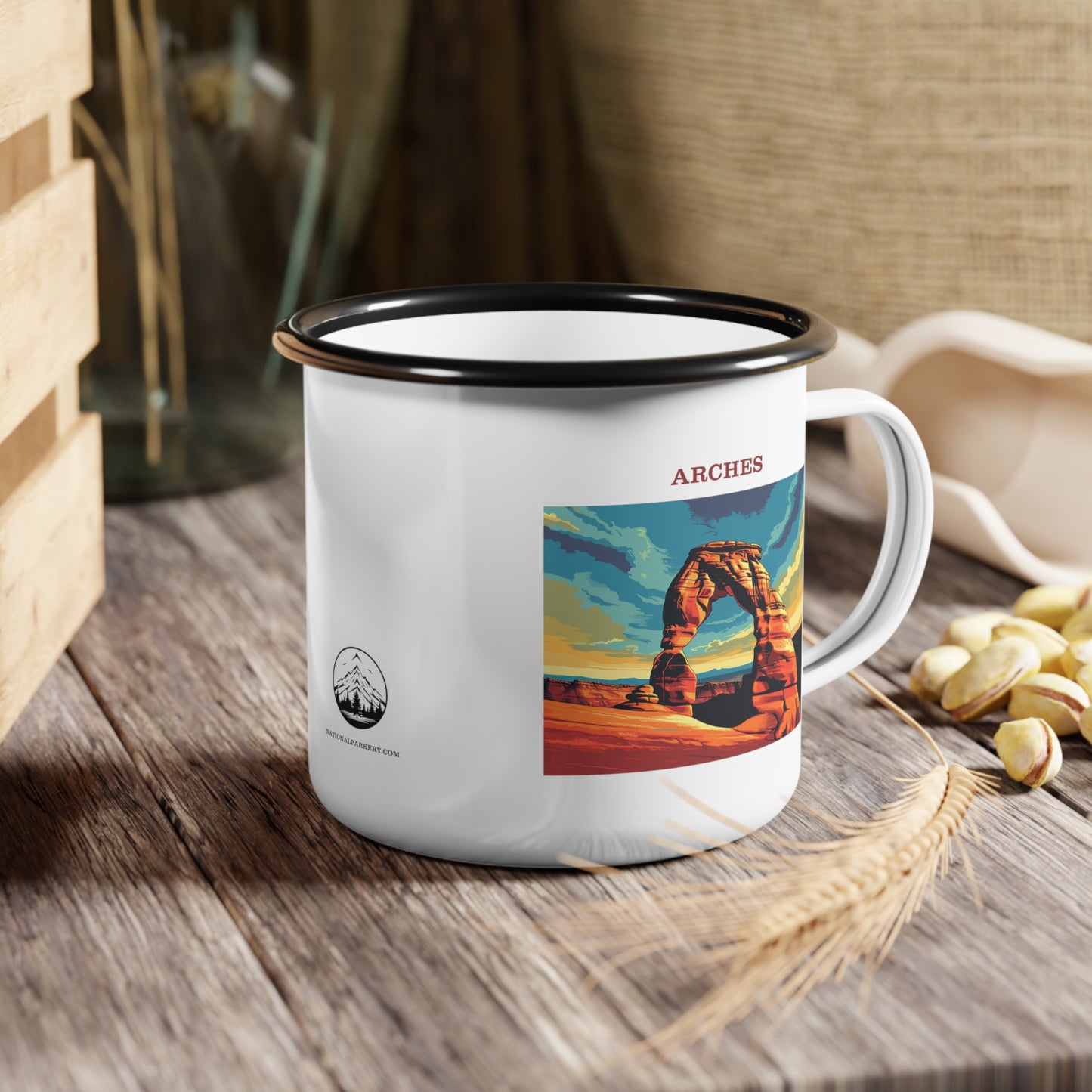 Arches Enamel Camp Cup