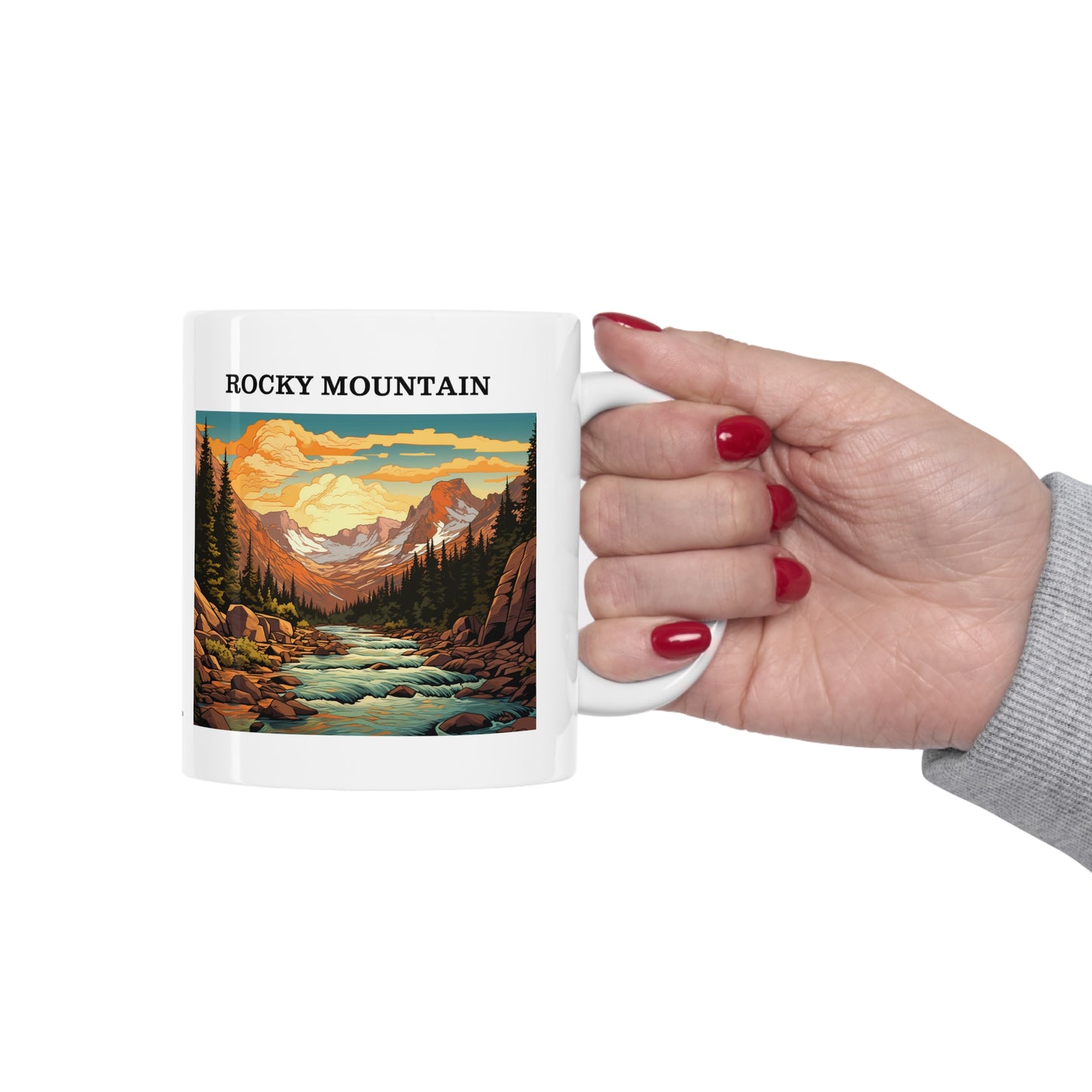 Rocky Mountain Ceramic Mug 11oz