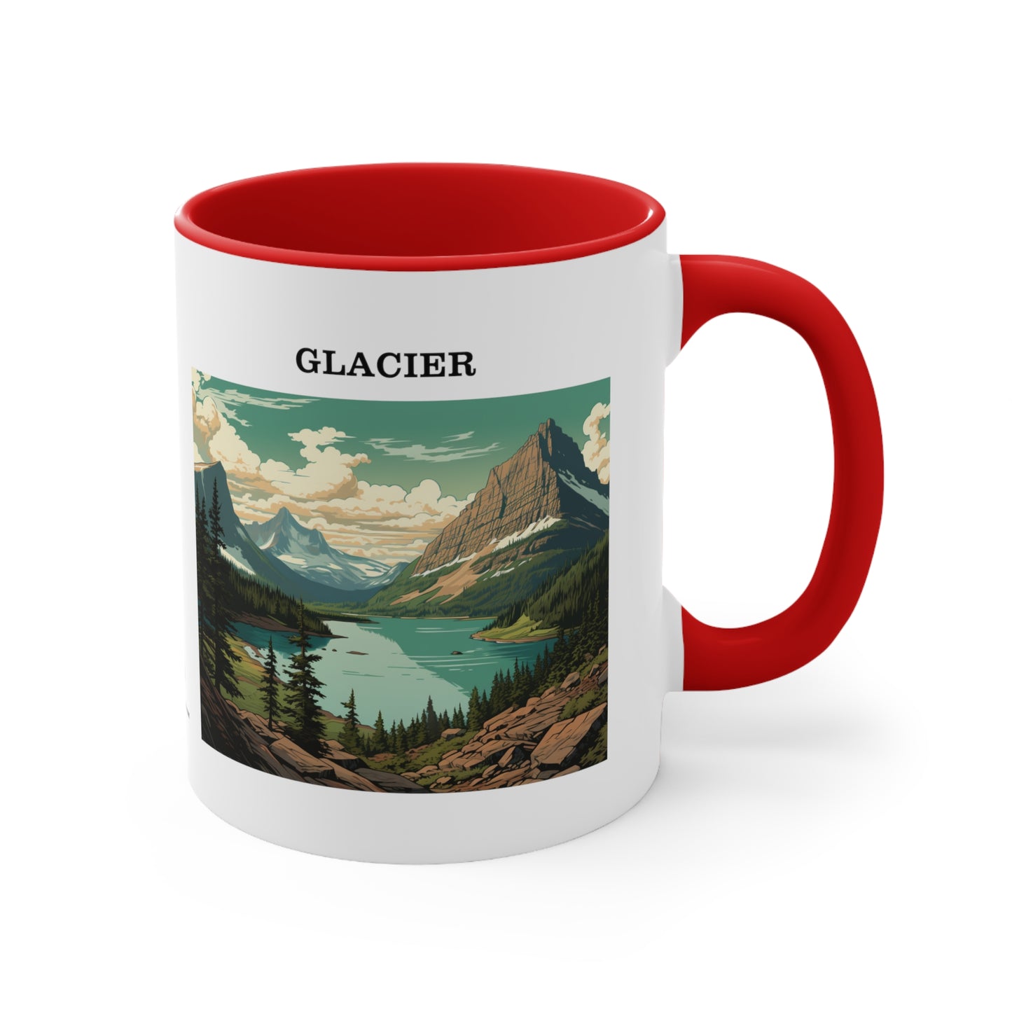 Glacier Accent Coffee Mug, 11oz