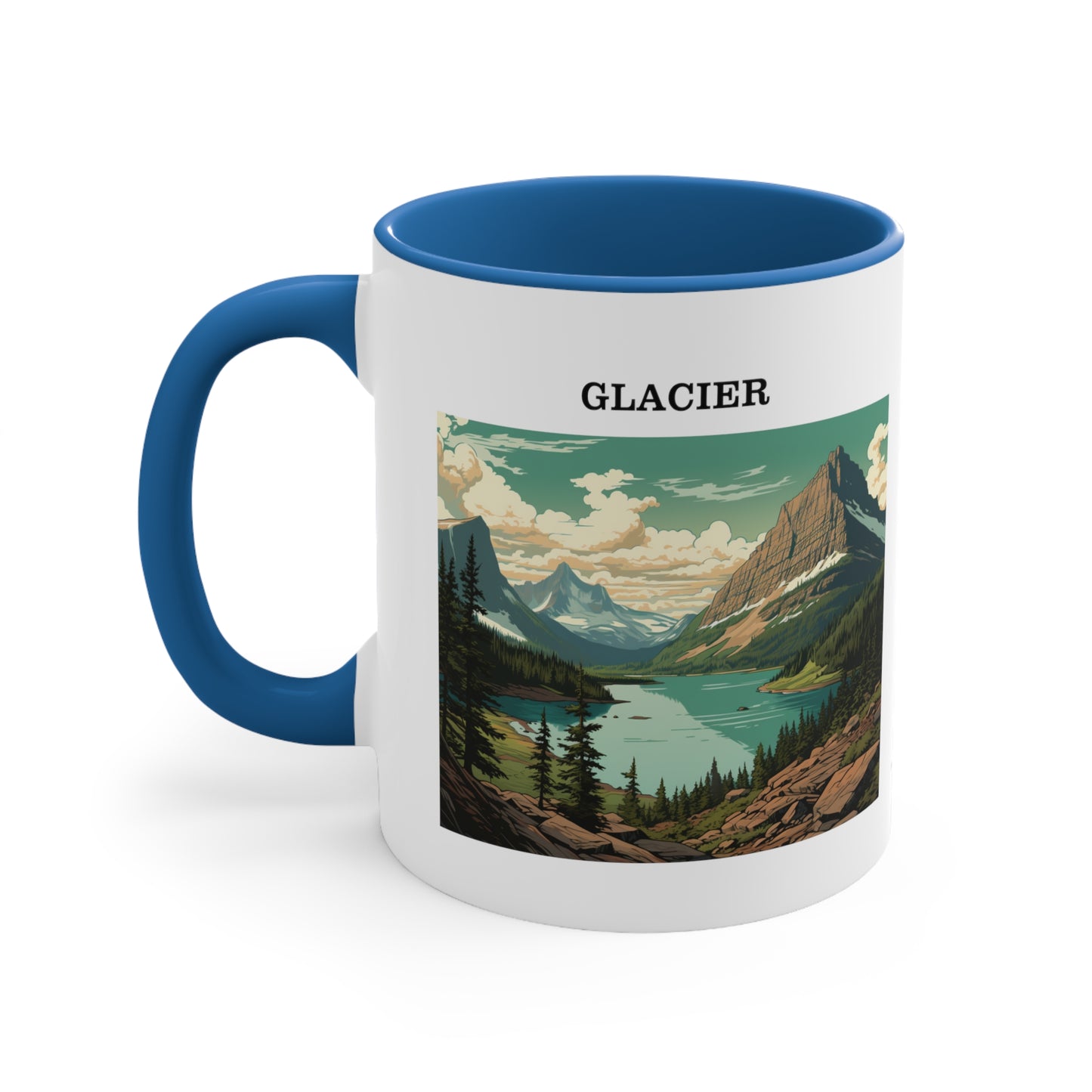 Glacier Accent Coffee Mug, 11oz