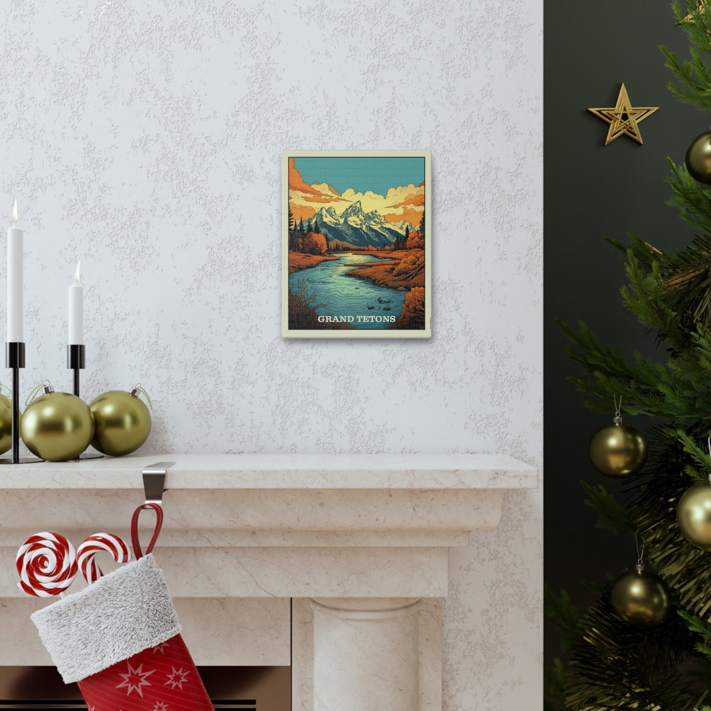 Grand Tetons Canvas Gallery Wrap