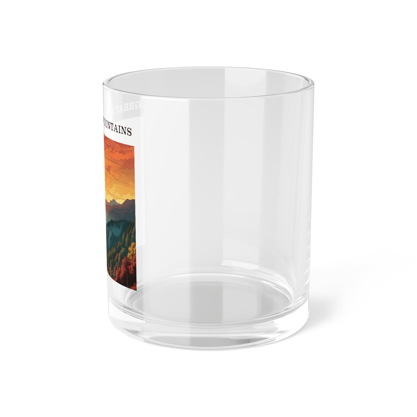 Great Smoky Mountains Bar Glass