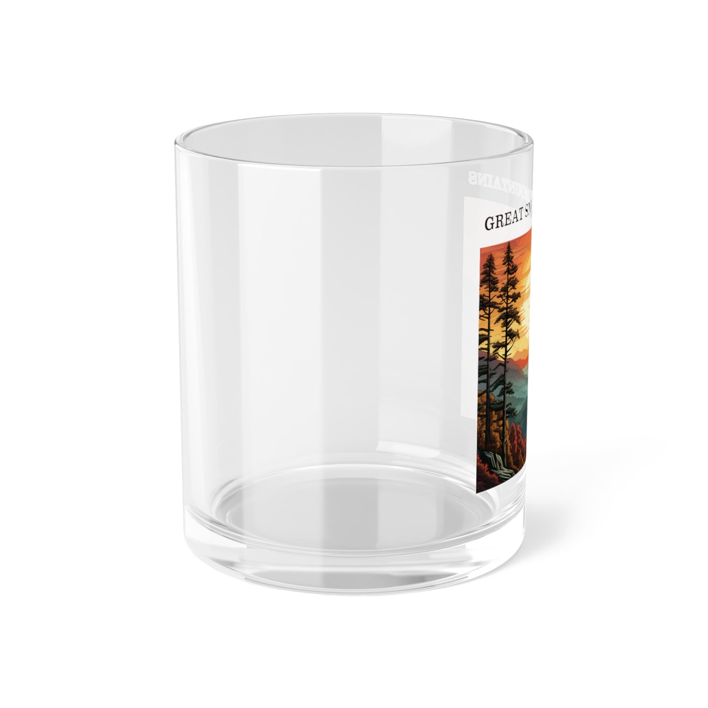 Great Smoky Mountains Bar Glass