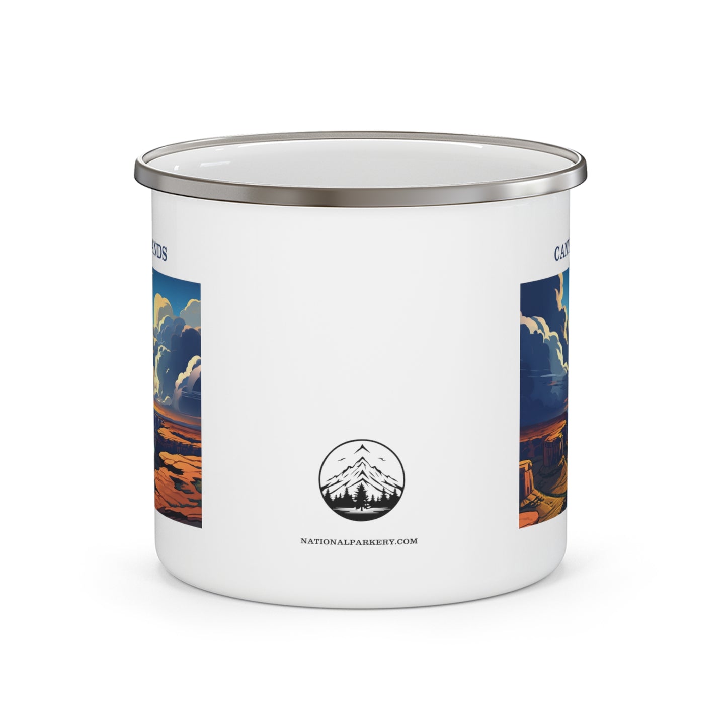 Canyonlands Enamel Camping Mug Stainless Bevel