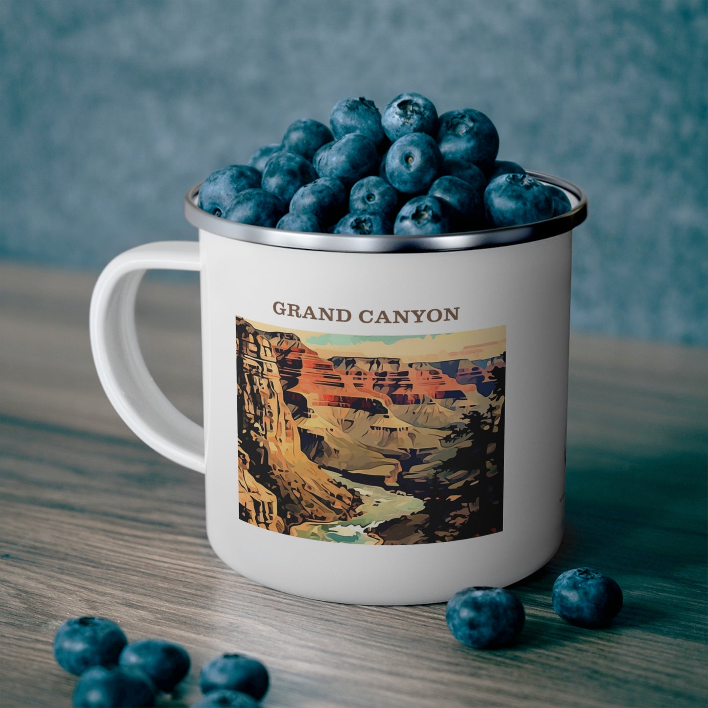 Grand Canyon Enamel Camping Mug Stainless Bevel