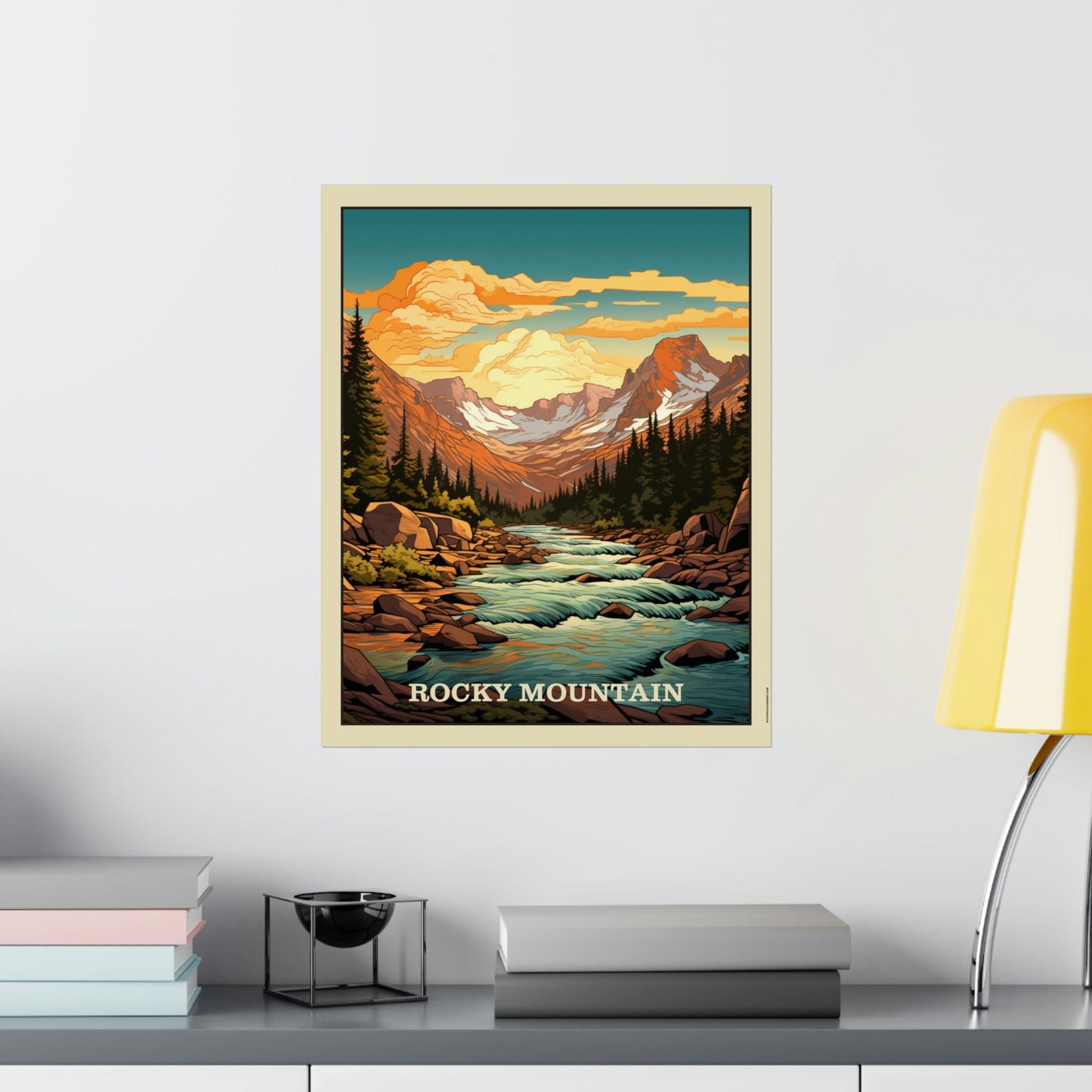 Rocky Mountain Matte Vertical Poster