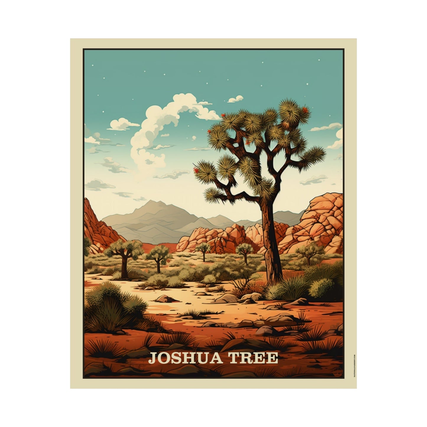 Joshua Tree Matte Vertical Poster