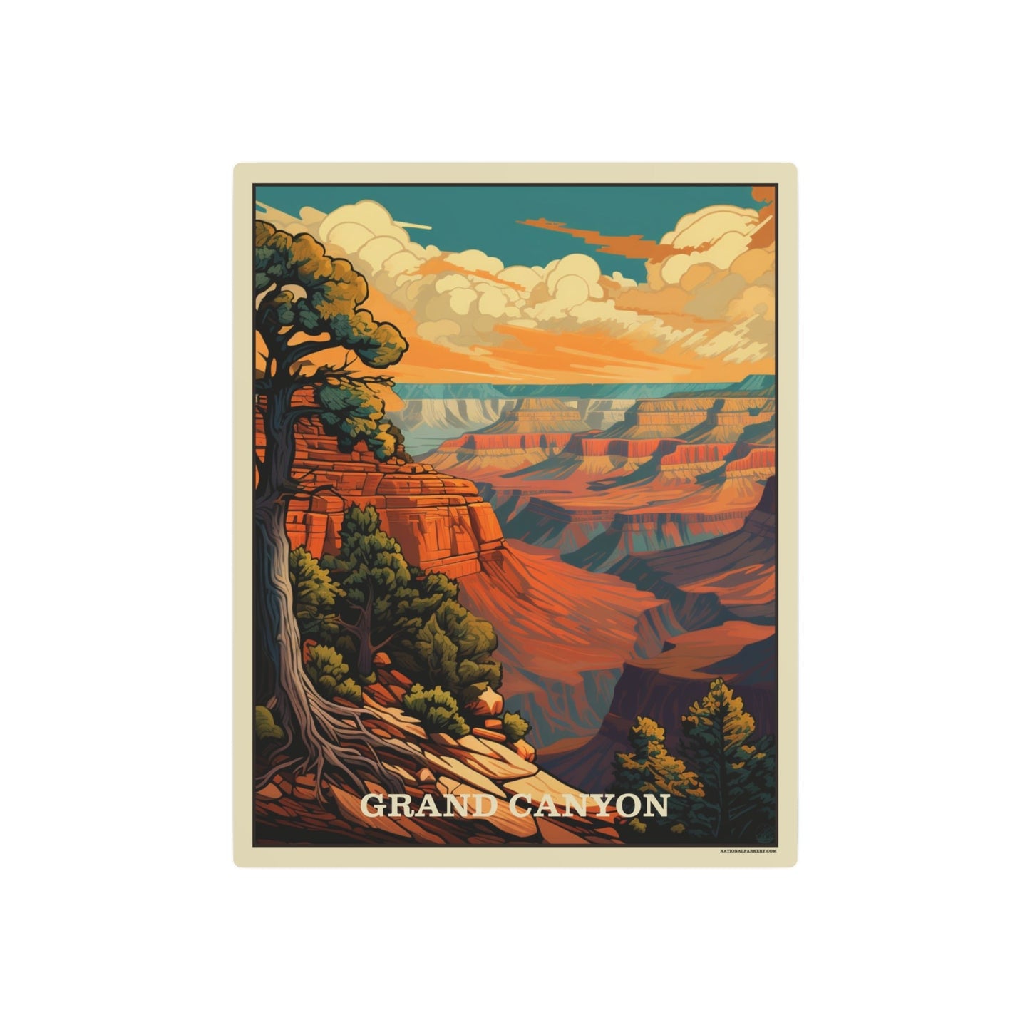 Grand Canyon II Metal Art Sign